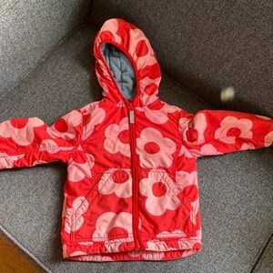 Mini Boden quilted parka with fleece lining